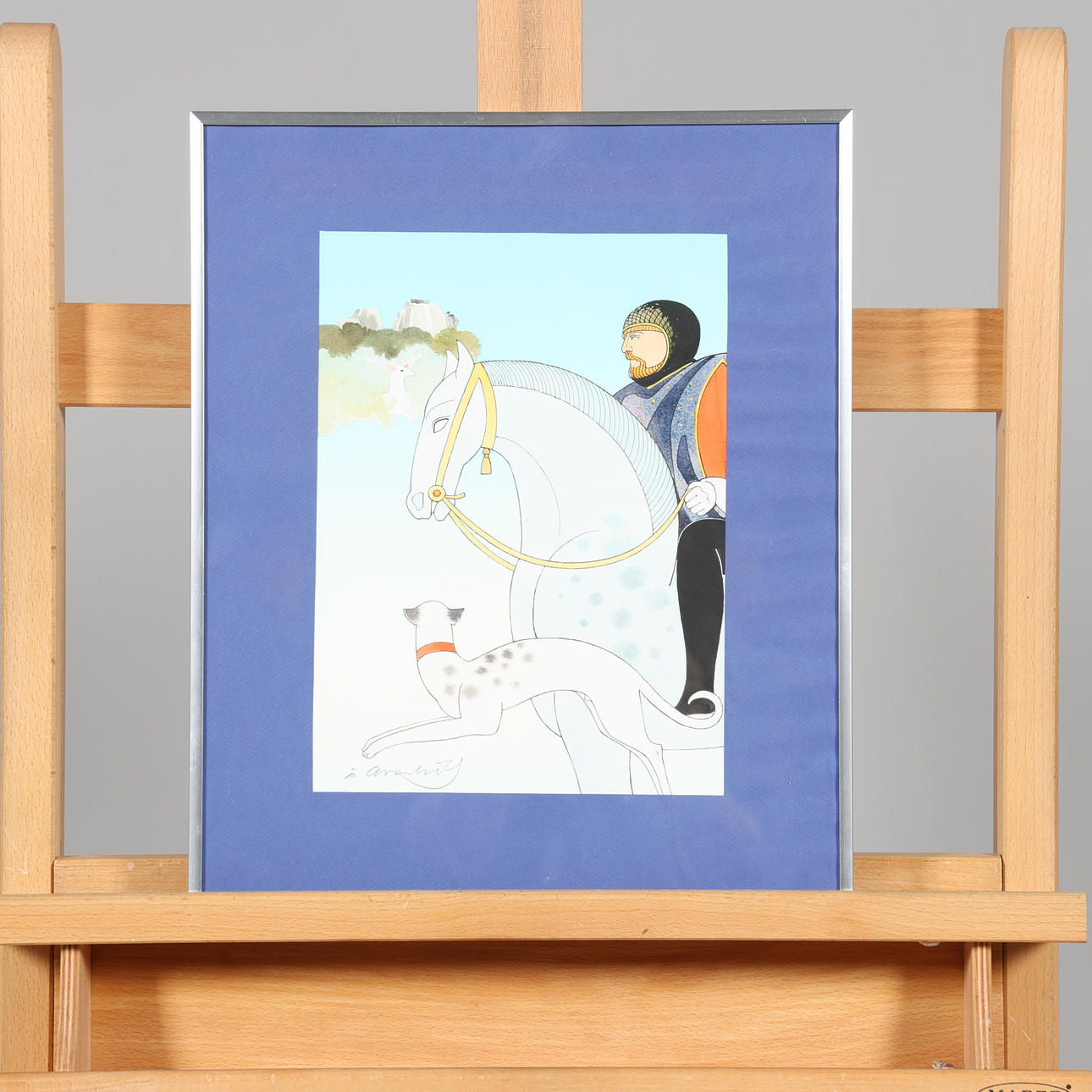 ÅKE ARENHILL. COMPOSITION/WATERCOLOUR, signed.