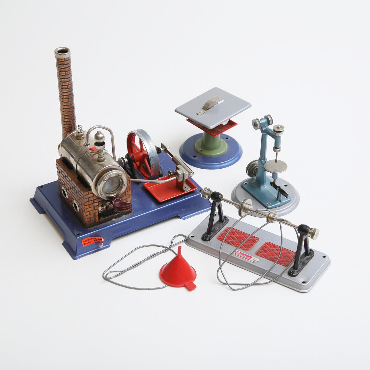 STEAM ENGINE, with accessories, Wilesco, Germany.