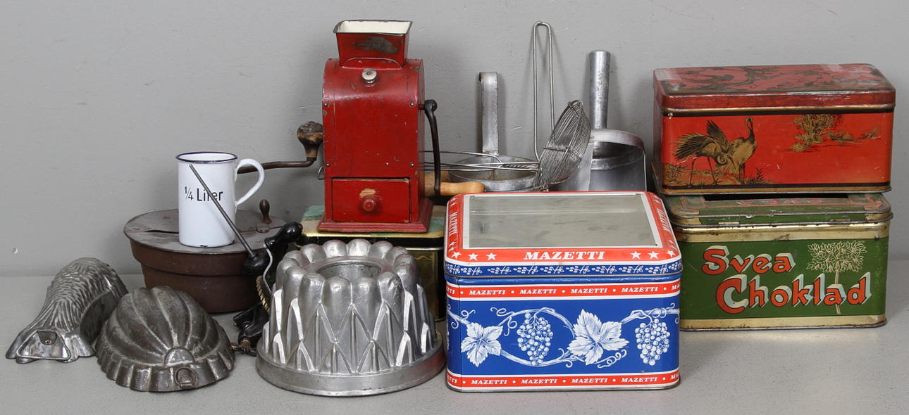 DIVERSE, plåtburkar mm.