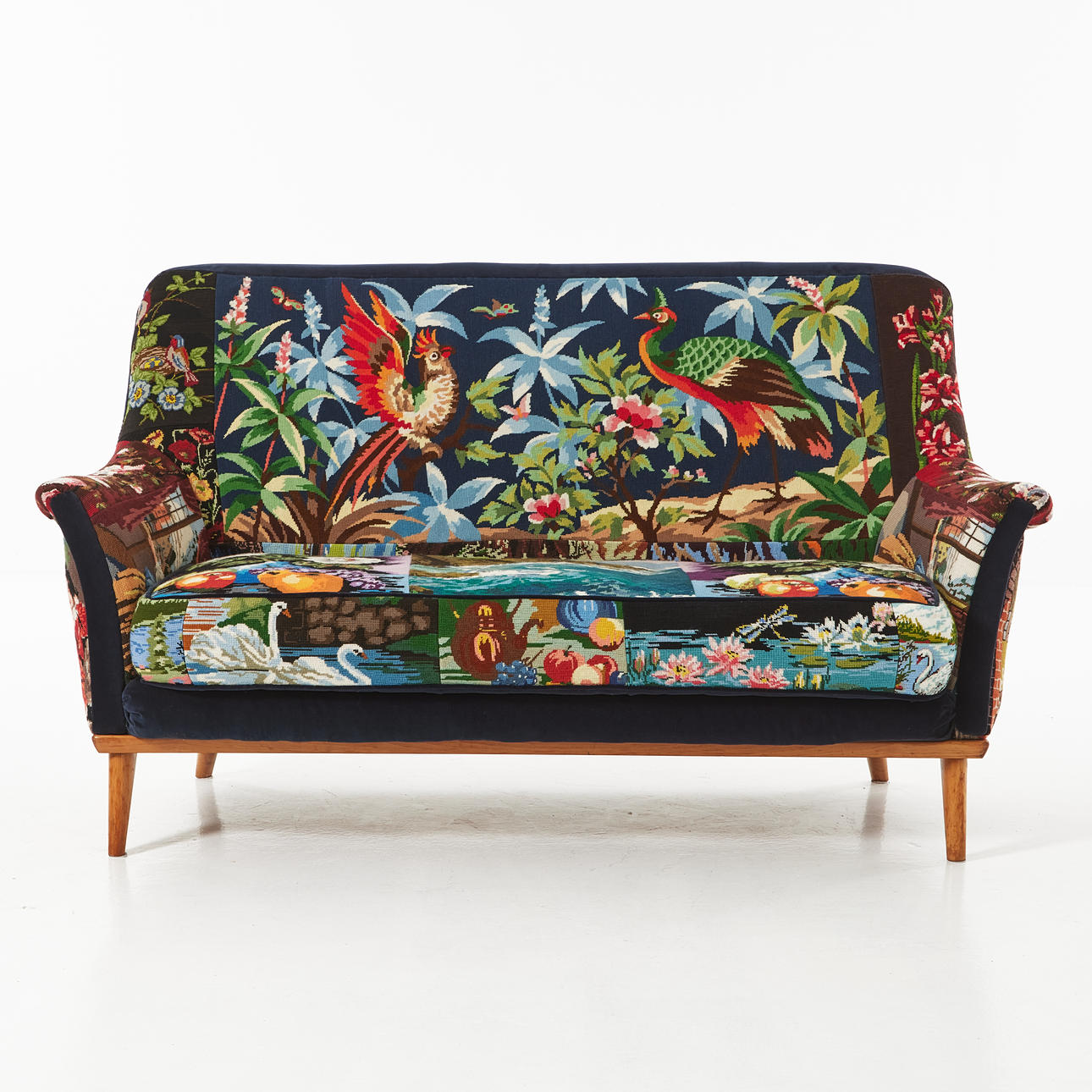 SOFA, Engelns Möbelfabrik, Örkelljunga, reworked and upholstered with ...