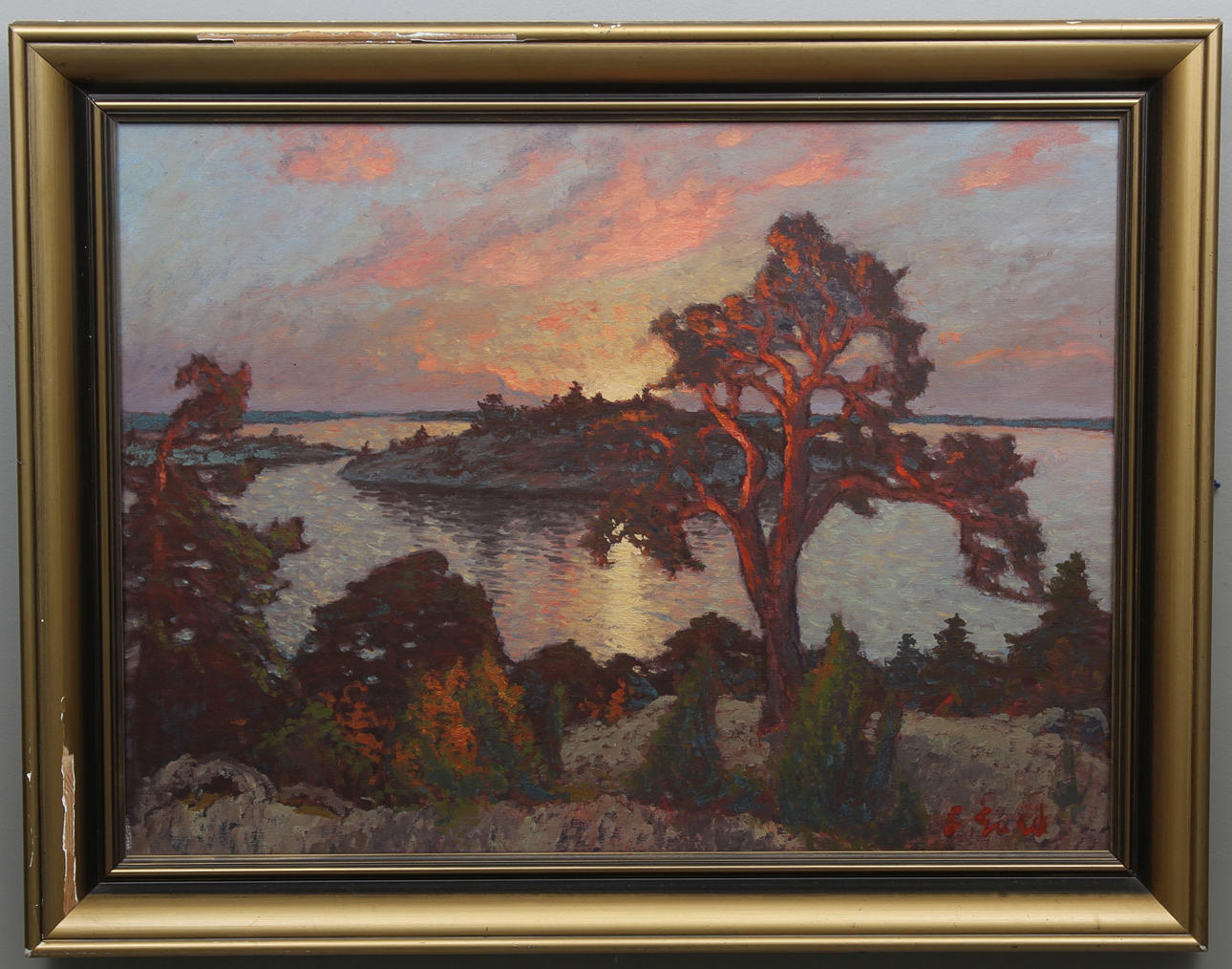 FRANS GARD, olja på duk, sign.