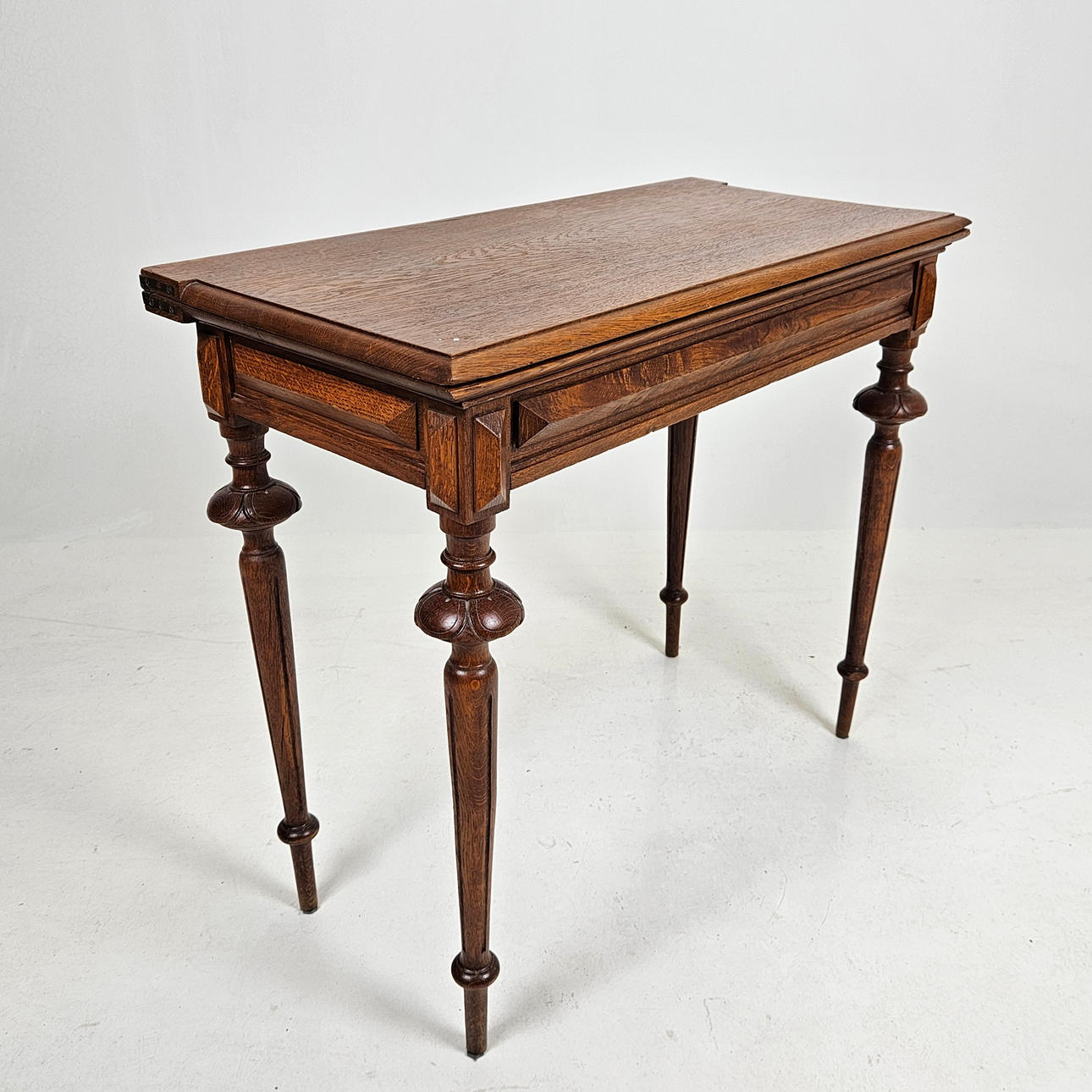 A late 19th century Neo-Renaissance gaming table with backgammon felt ...