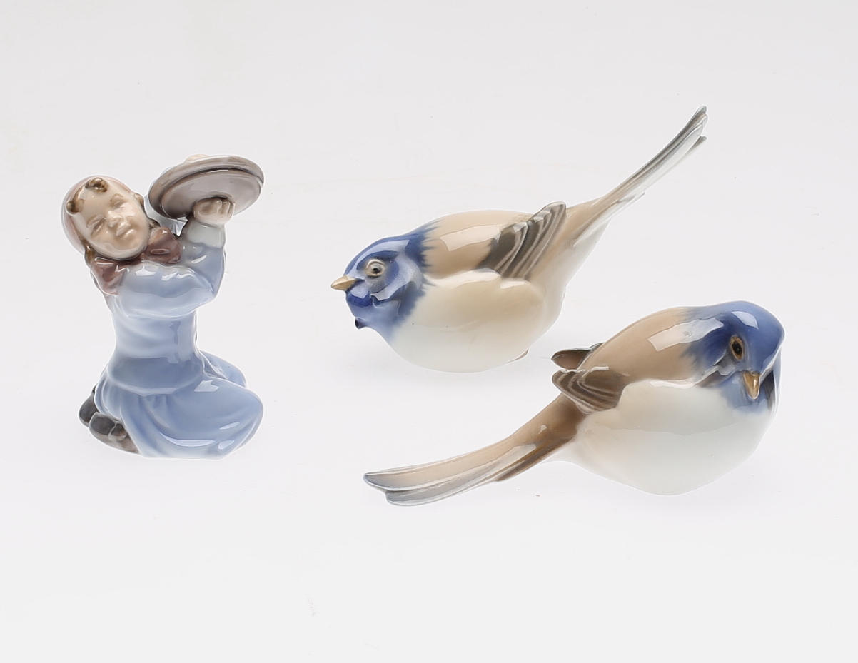 FIGURER, 3 st, porslin, Royal Copenhagen och Bing & Gröndahl.