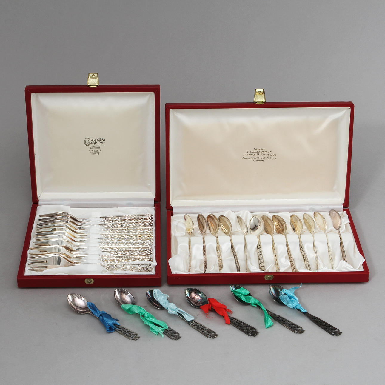 BESTICK, silver, 30 delar. Vikt ca 400 gram.