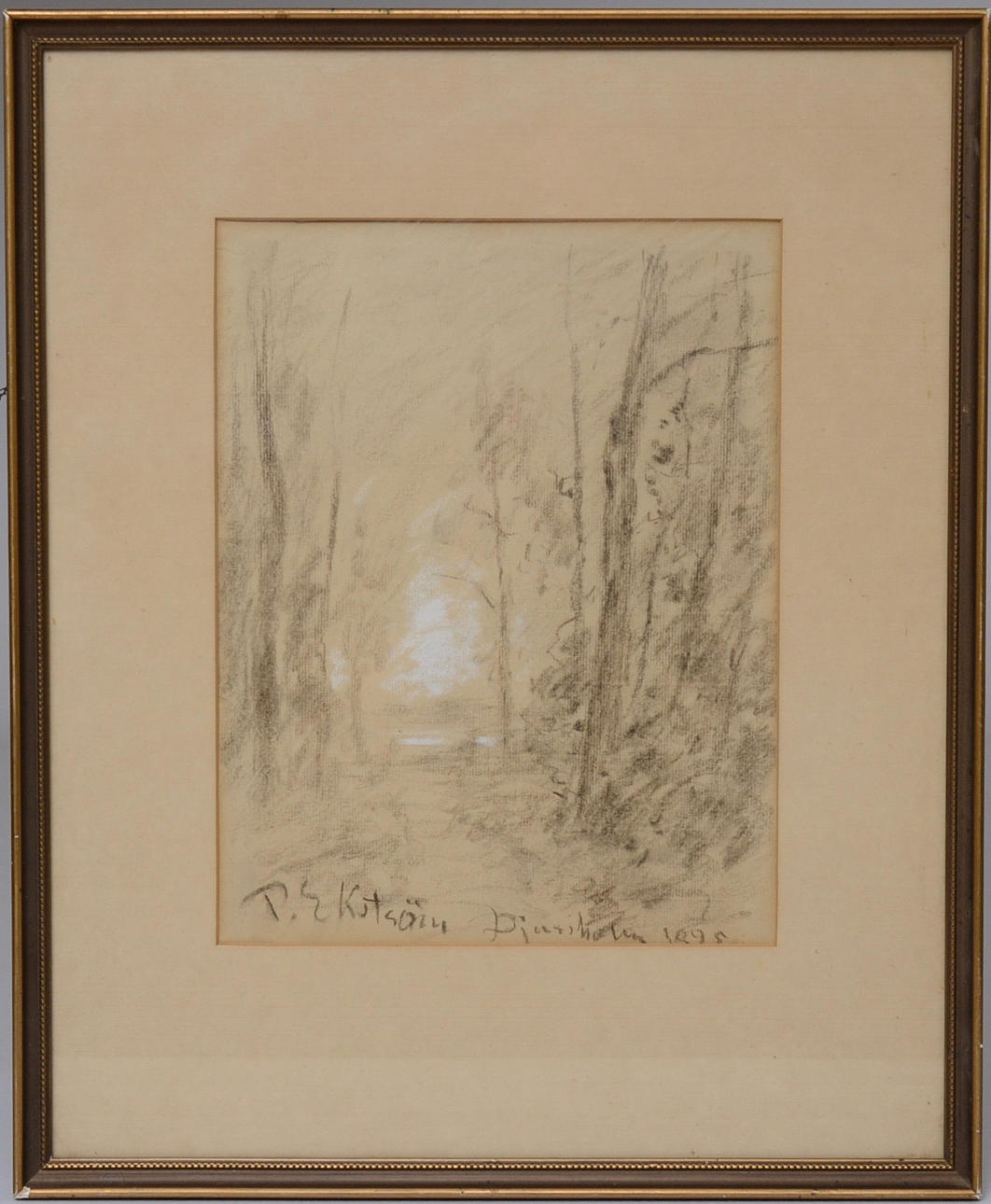 PER EKSTRÖM. Blandteknik, skogsdunge.