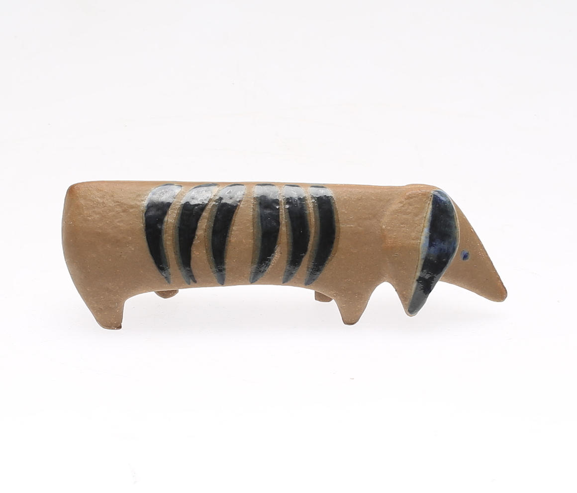 FIGUR, lergods, "Tax", Lisa Larson, Gustavsberg.