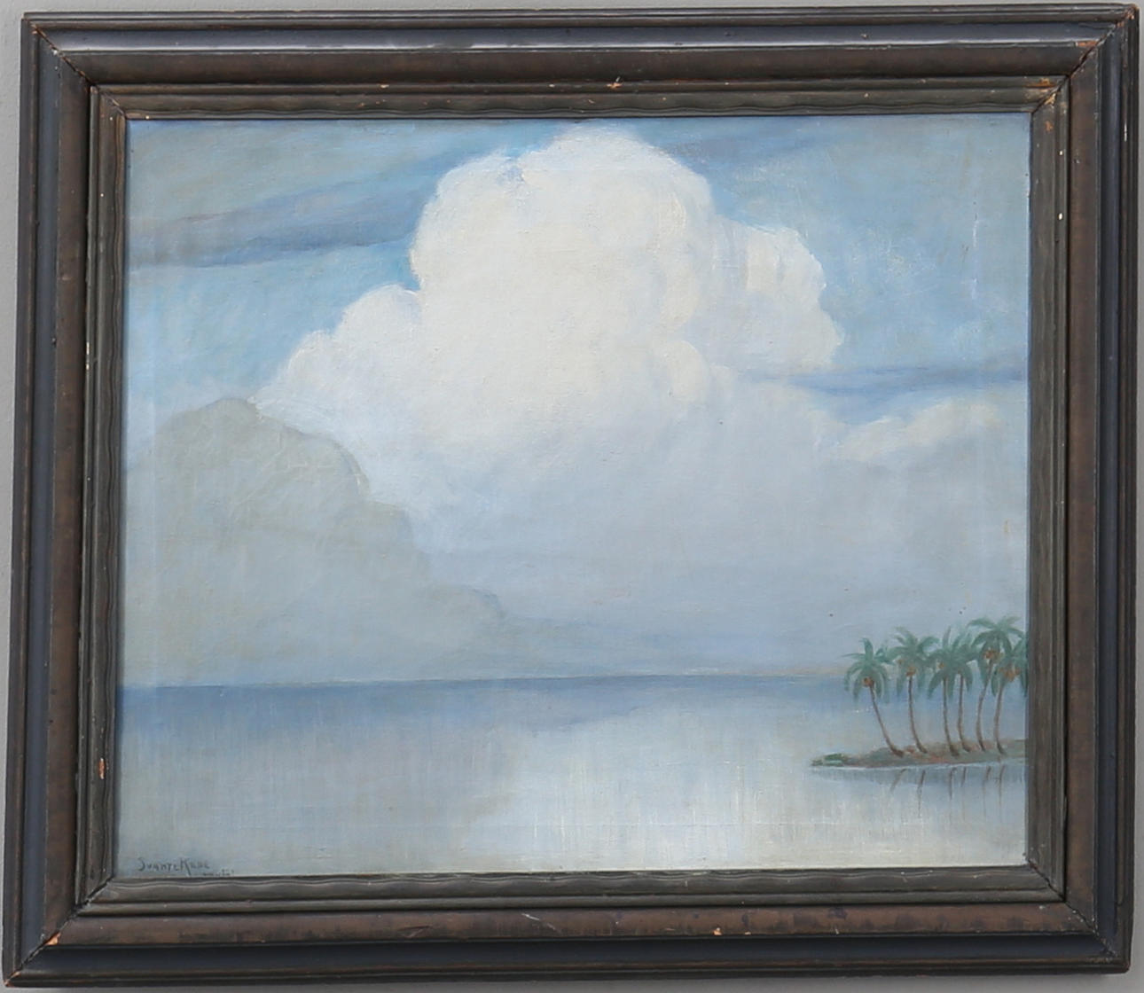 SVANTE KEDE. "Tahiti" olja på duk, signerad.