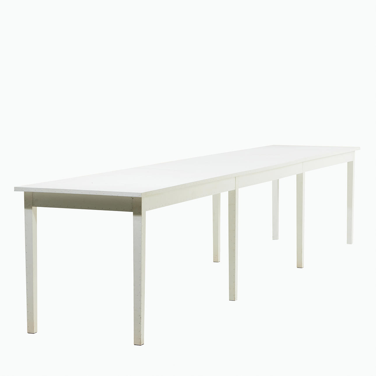 ANN DEMEULEMEESTER. A “Table Blanche” studio table, Bulo, Belgium 1990/2000's, with label.
