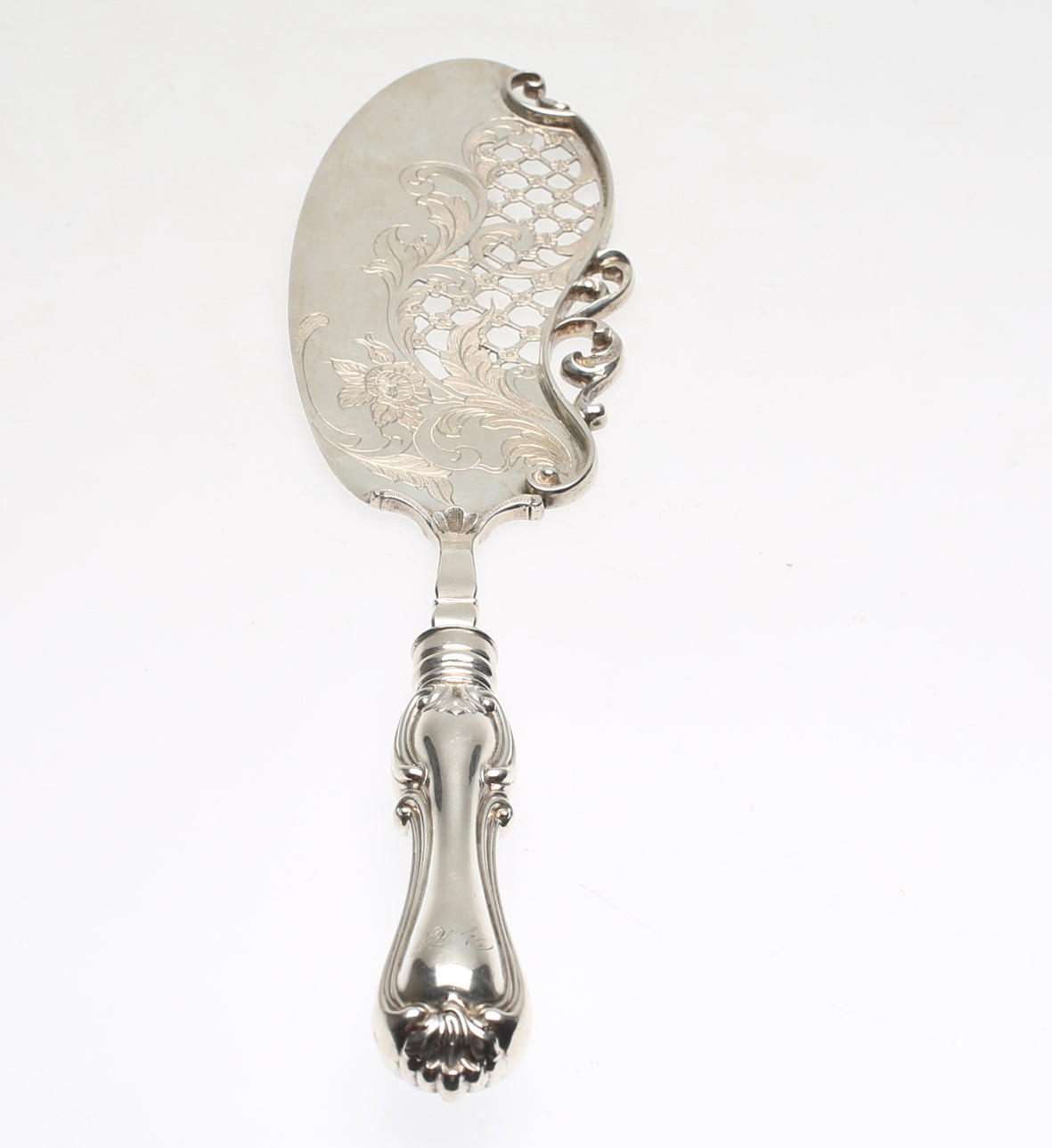 FISKSLEV, silver, märkt GM, Stockholm, 1852.