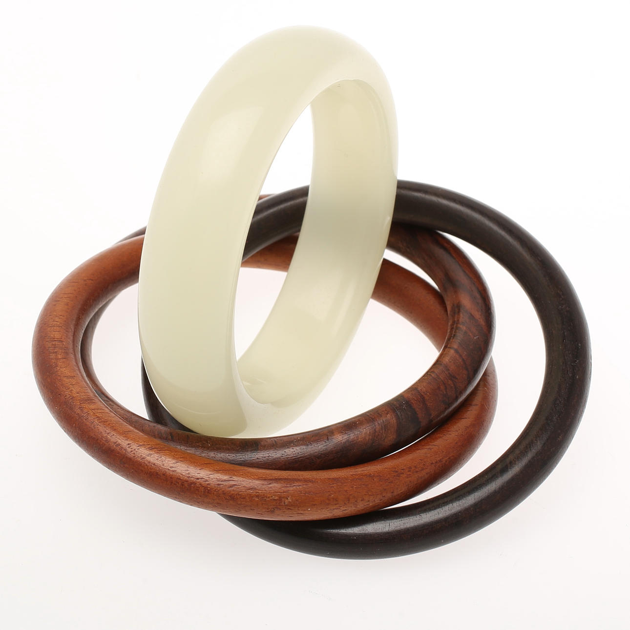 ARMRING, Jade. ARMRINGAR 3 st, rosenträd.