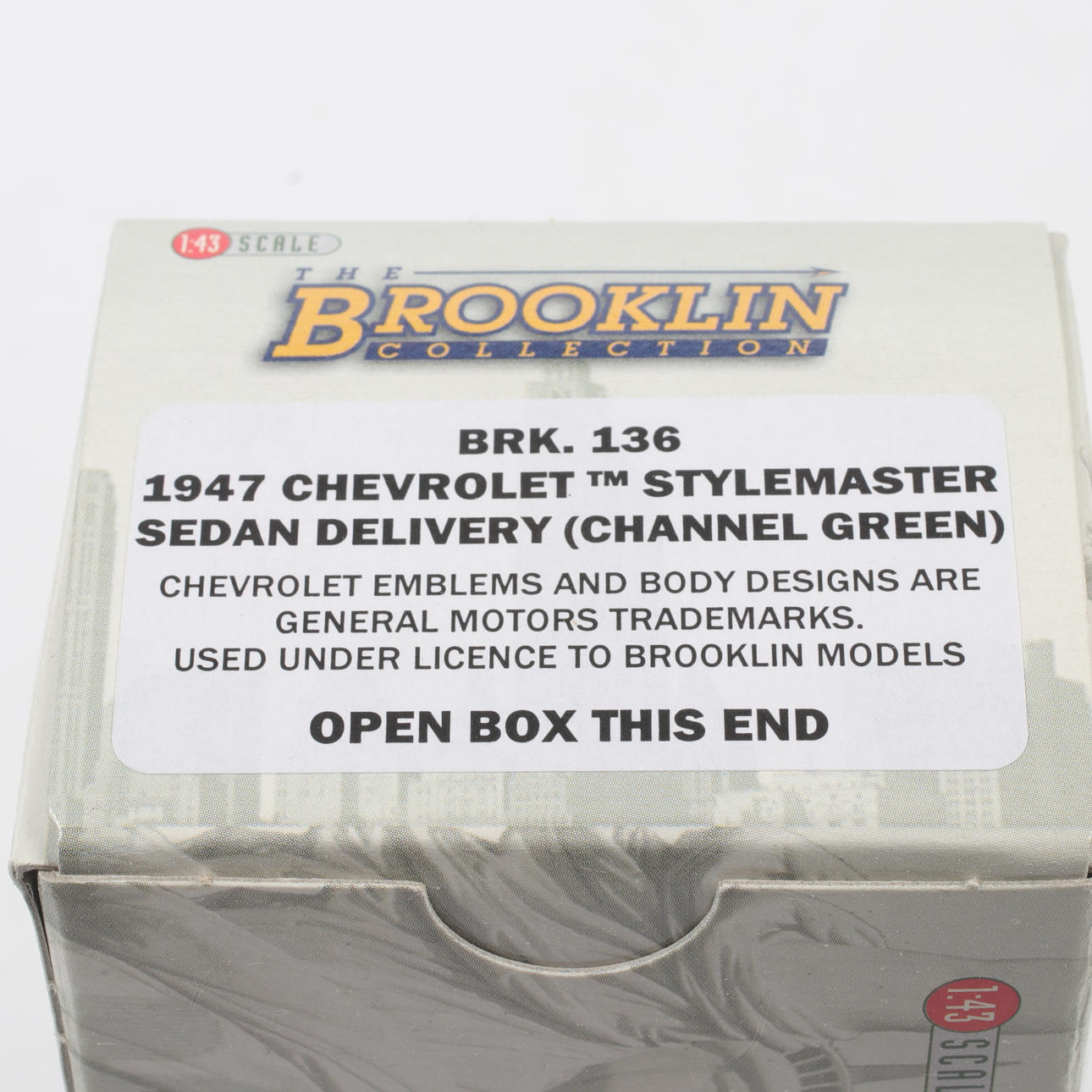 Miniature Brooklin BRK136 - Chevrolet Stylemaster Delivery 1947, échelle 1/43, Verte