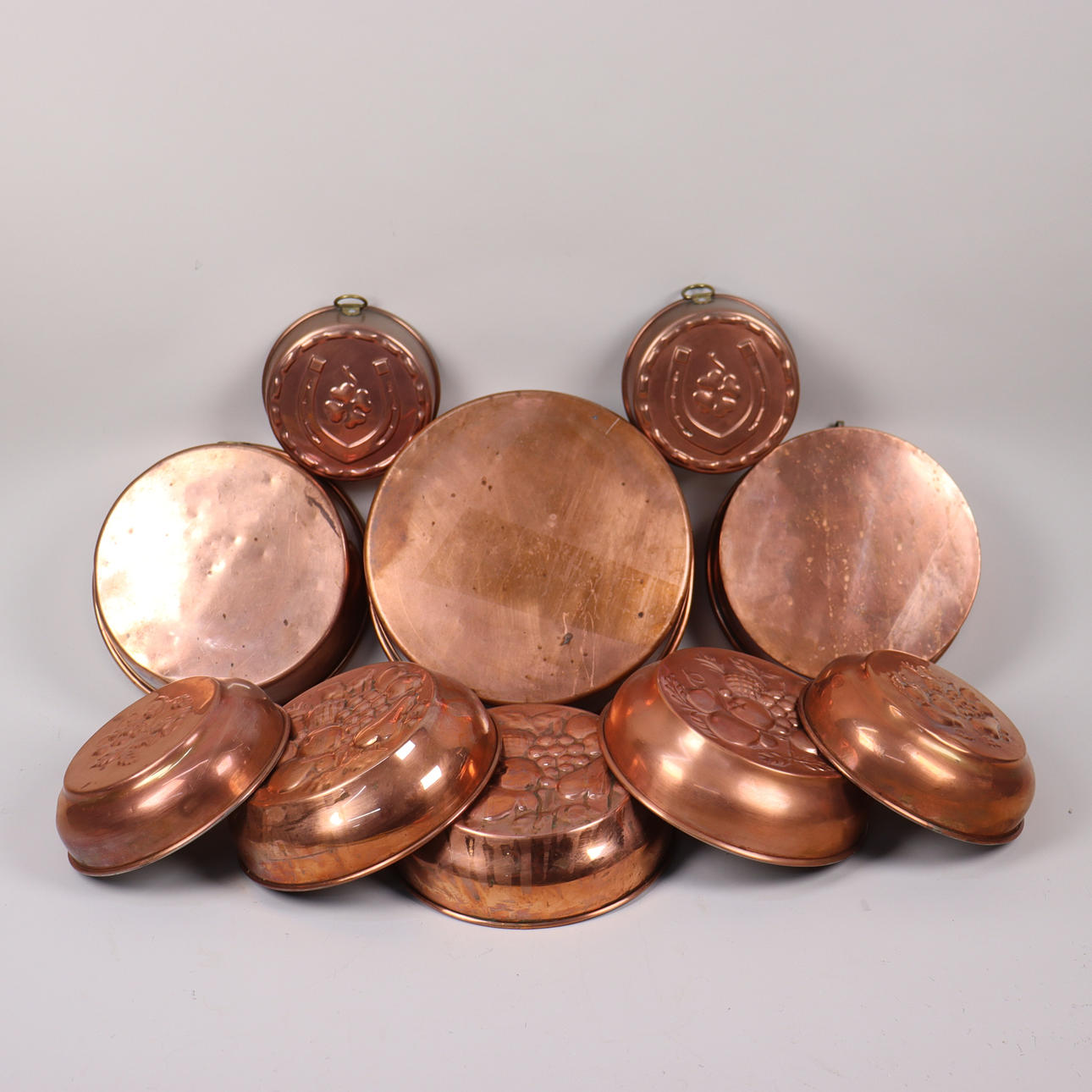 COPPER MOLDS, 1800/1900, 10pcs.