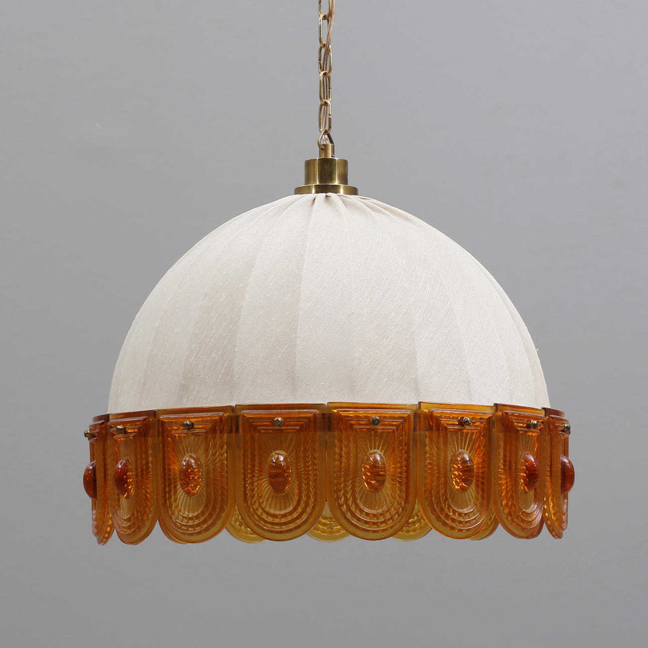 KATTOVALAISIN, retro, lasi/tekstiili.