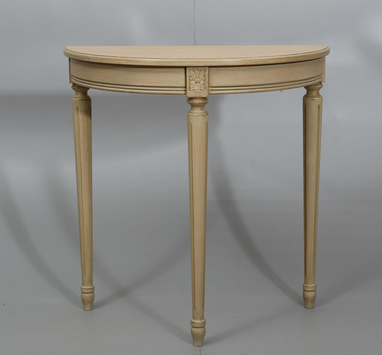 BORD, beige betsat trä, 2 lådor. gustaviansk stil, 1900-talets andra hälft.