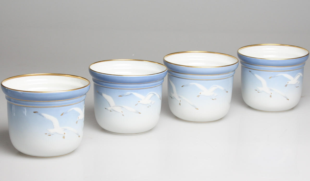 YTTERFODER, 4 st "Måsen" Bing & Gröndahl ,Royal Copenhagen.