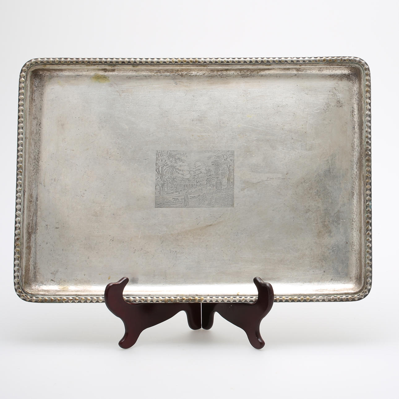 BRICKA, silver, K. Anderson 1930, vikt 1545 gram.