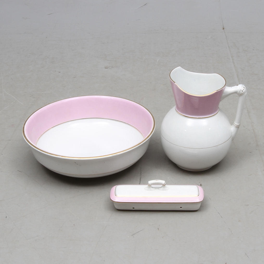 TVÄTTSERVIS, 3 delar, flintgods, Göteborg.