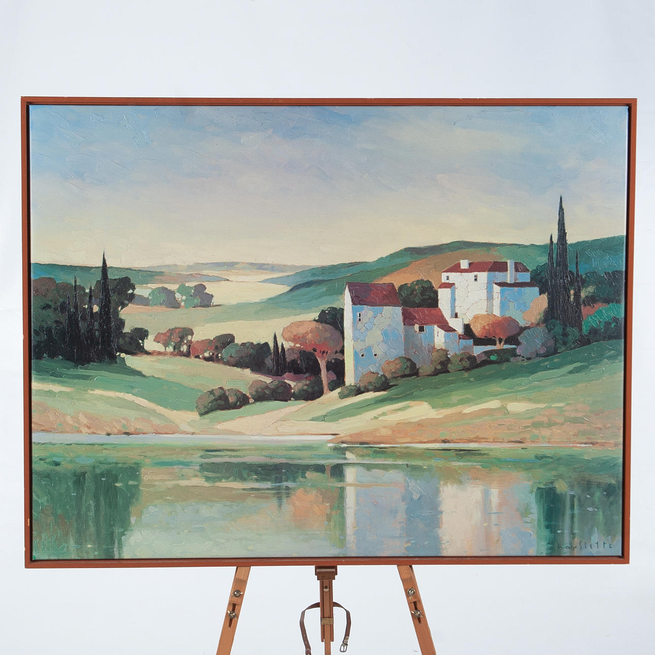 IKEA, mixed media on canvas, “Hallaryd”, signed Lay Slette. Art