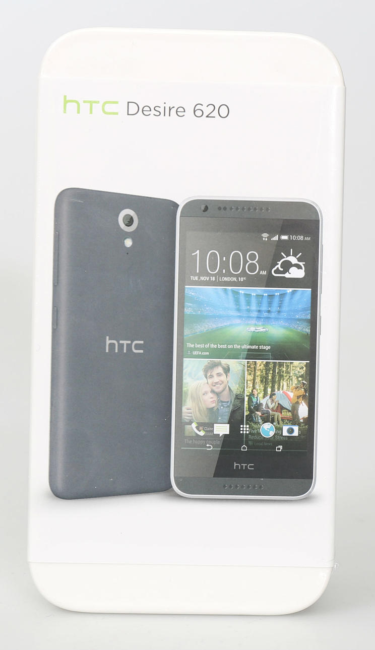 MOBIL, HTC, Desire 620, ljusgrå, 2014.