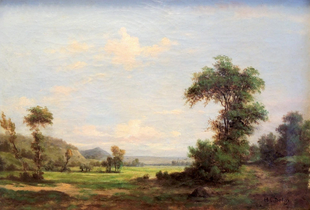 CAMILLE HIPPOLYTHE DELPY. Landskap i södra Frankrike.