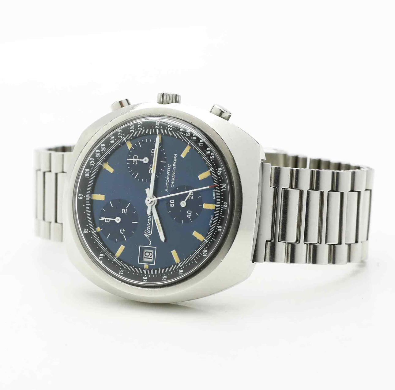 WRISTWATCH, Minerva Chronograph.