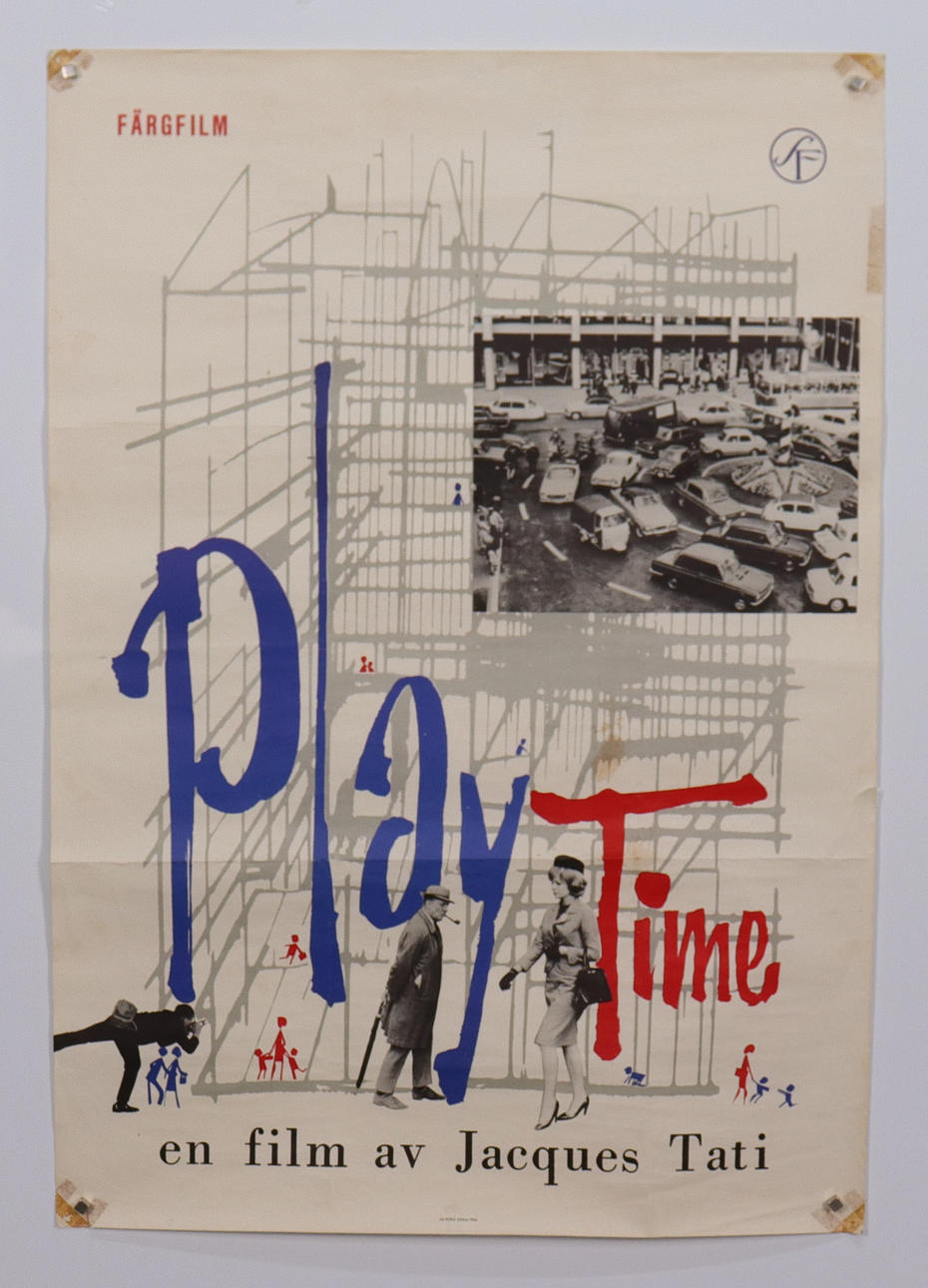 FILMAFFISCH, "Play Time", med Jacques Tati, 1968.