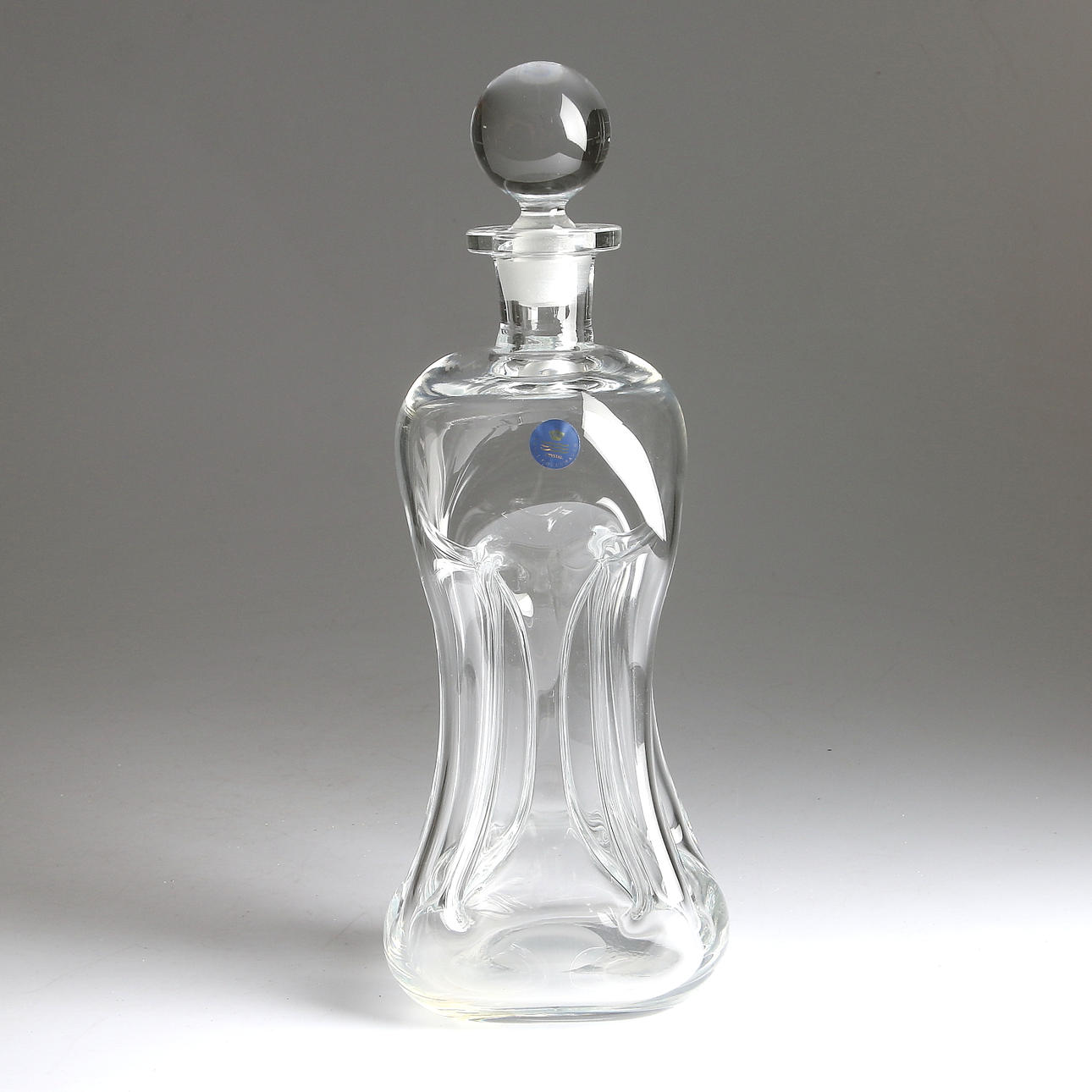 KLUCKAFLASKA, glas, Kunglig Dansk, Danmark, 1900-tal.