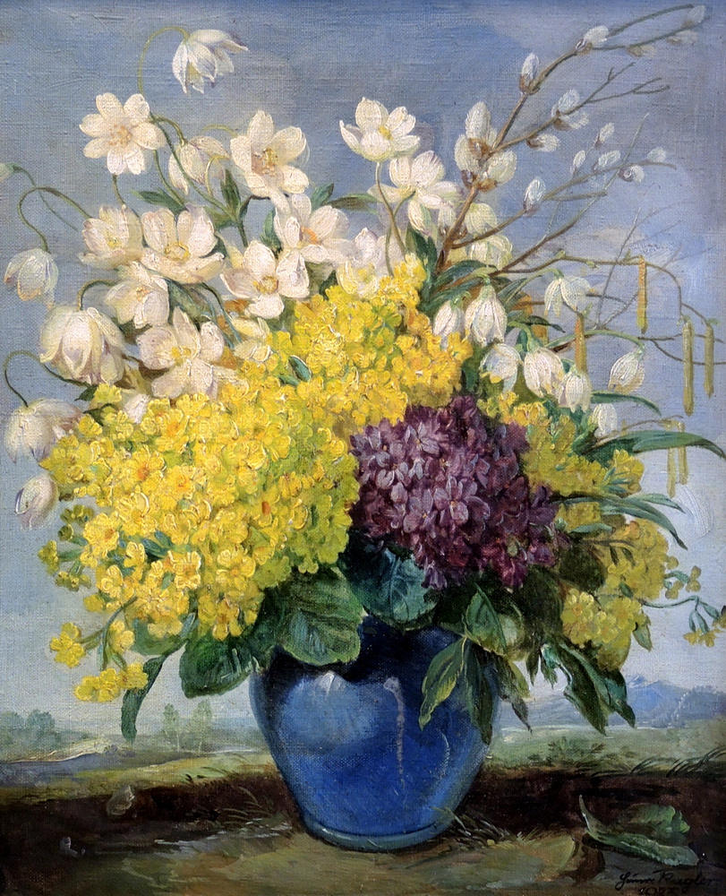 HEINRICH KUGLER. HEINRICH KUGLER, BLOMMA STILLEBEN.