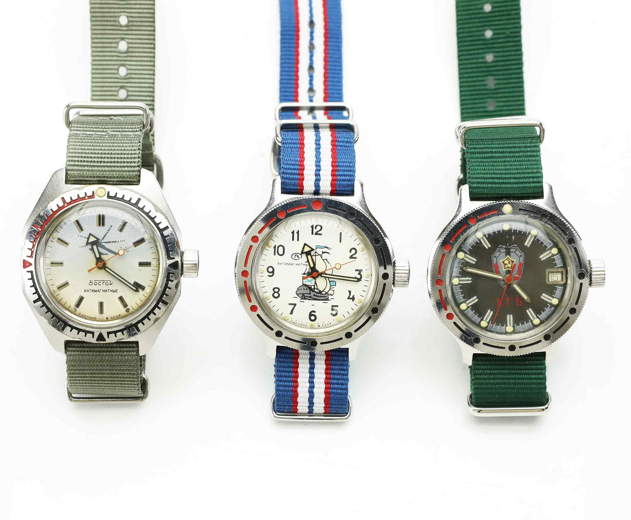 WRISTWATCH, 3 pcs, Vostok Amphibia.