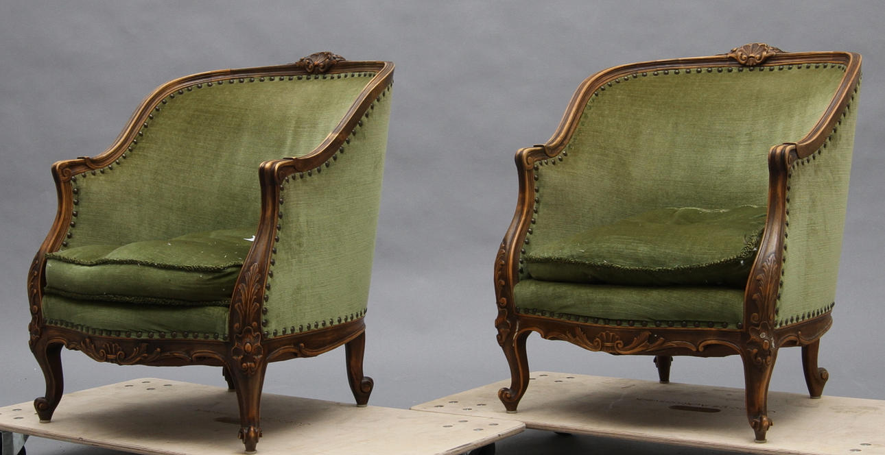 BERGERER, ett par, rokokostil, 1900-tal.