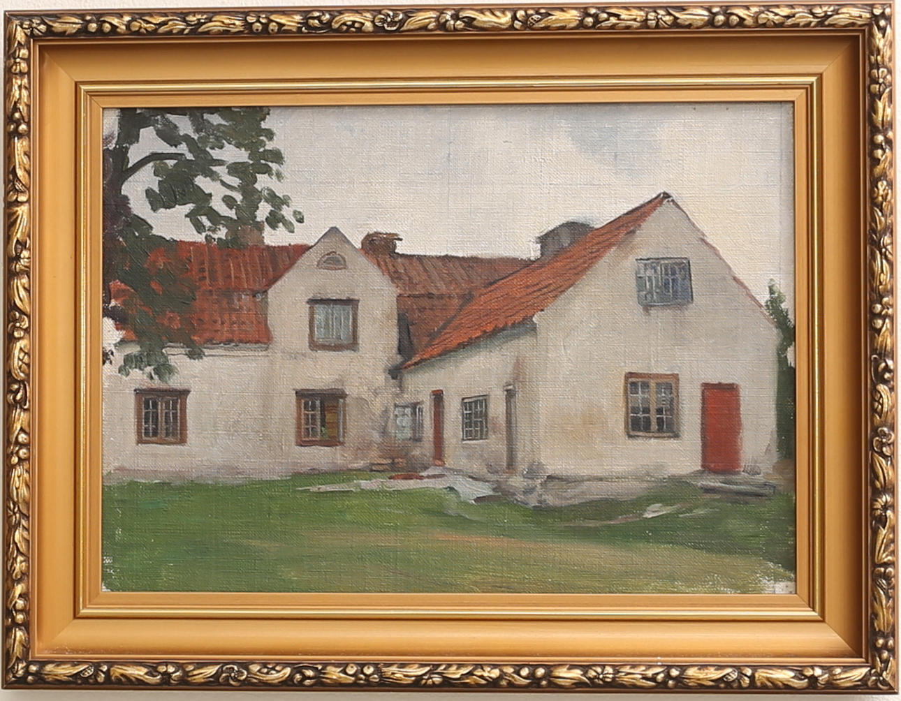 LOUIS SPARRE, Olja på pannå, osignerad.