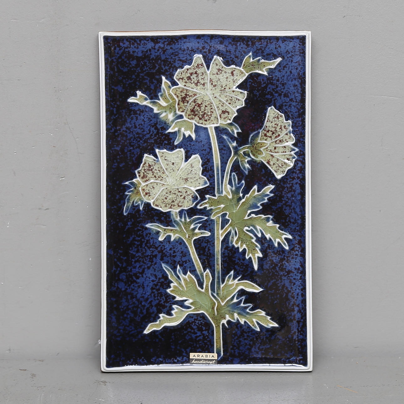 VÄGGPLATTA, Arabia, Gunvor Olin Grönqvist, 1900-tal.