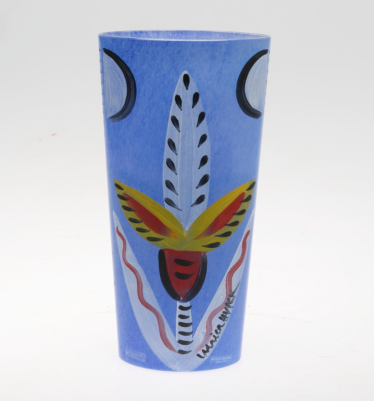 VAS, glas, Ulrica Hydman Vallien, Kosta Boda, signerad.