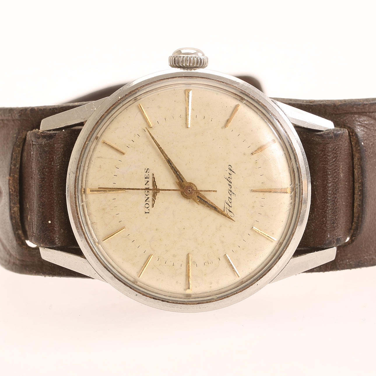 A 1960s Longines flagship men's wristwatch.
