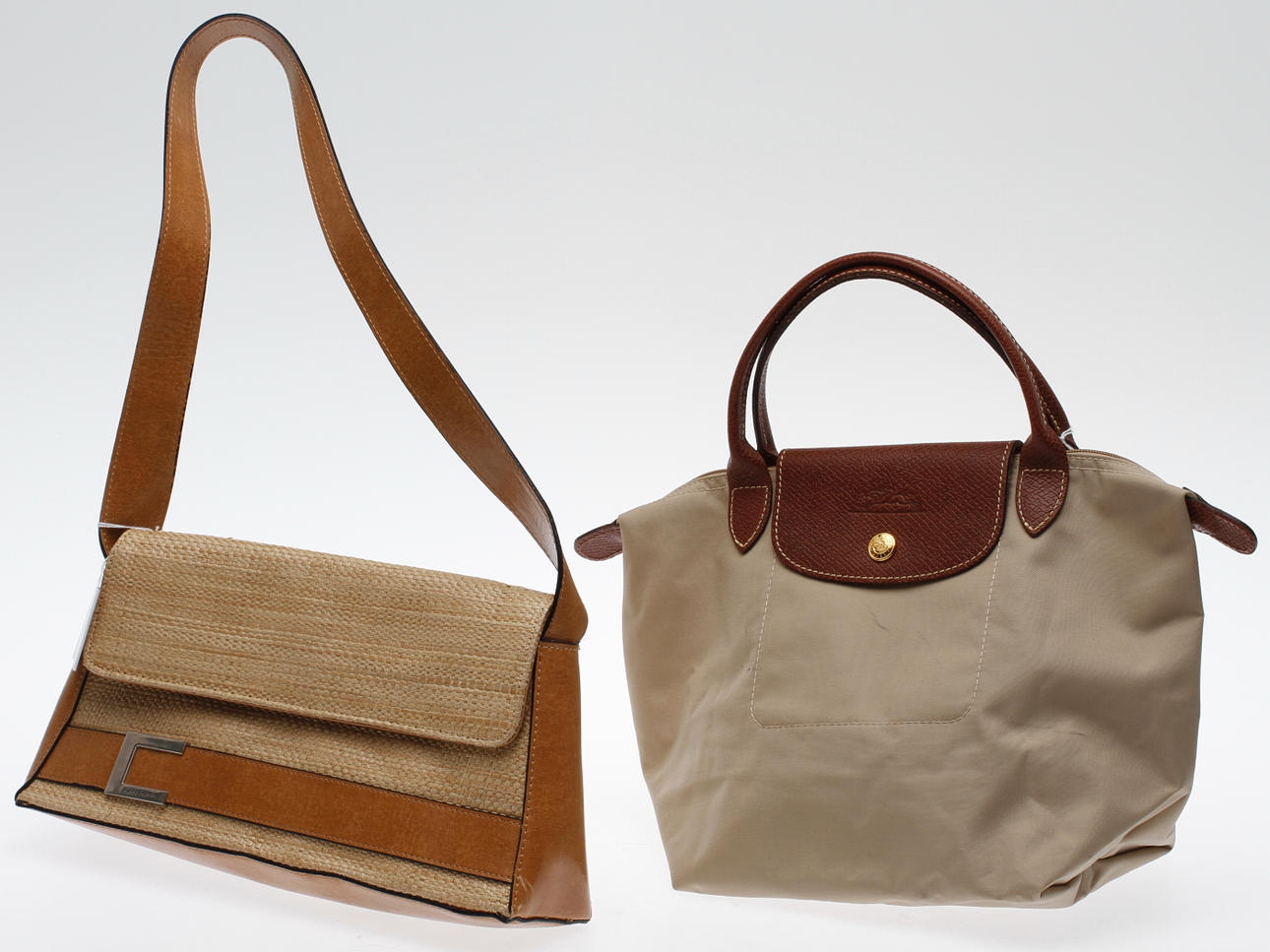 VÄSKOR, 2 st, Panos Emporio, Sverige samt Longchamp, Frankrike.