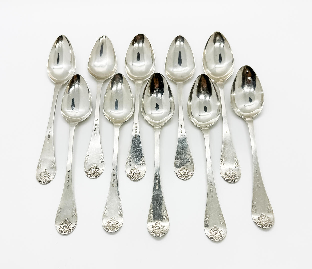 Teaspoons, 10 pcs, Silver, 91 grams, 18/1900's. Silver & Metals ...
