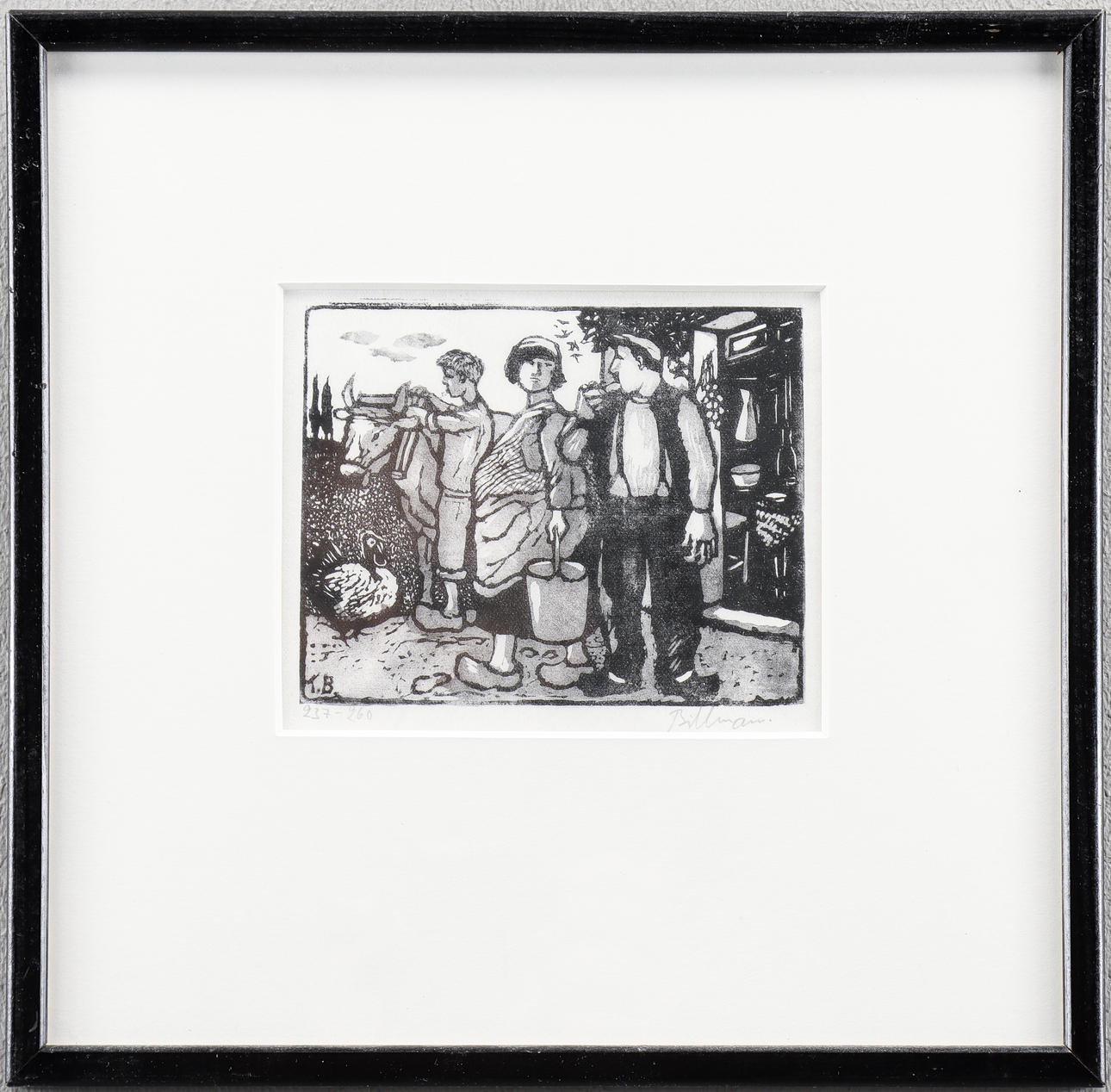 TORSTEN BILLMAN. Träsnitt 237-260, signerad.