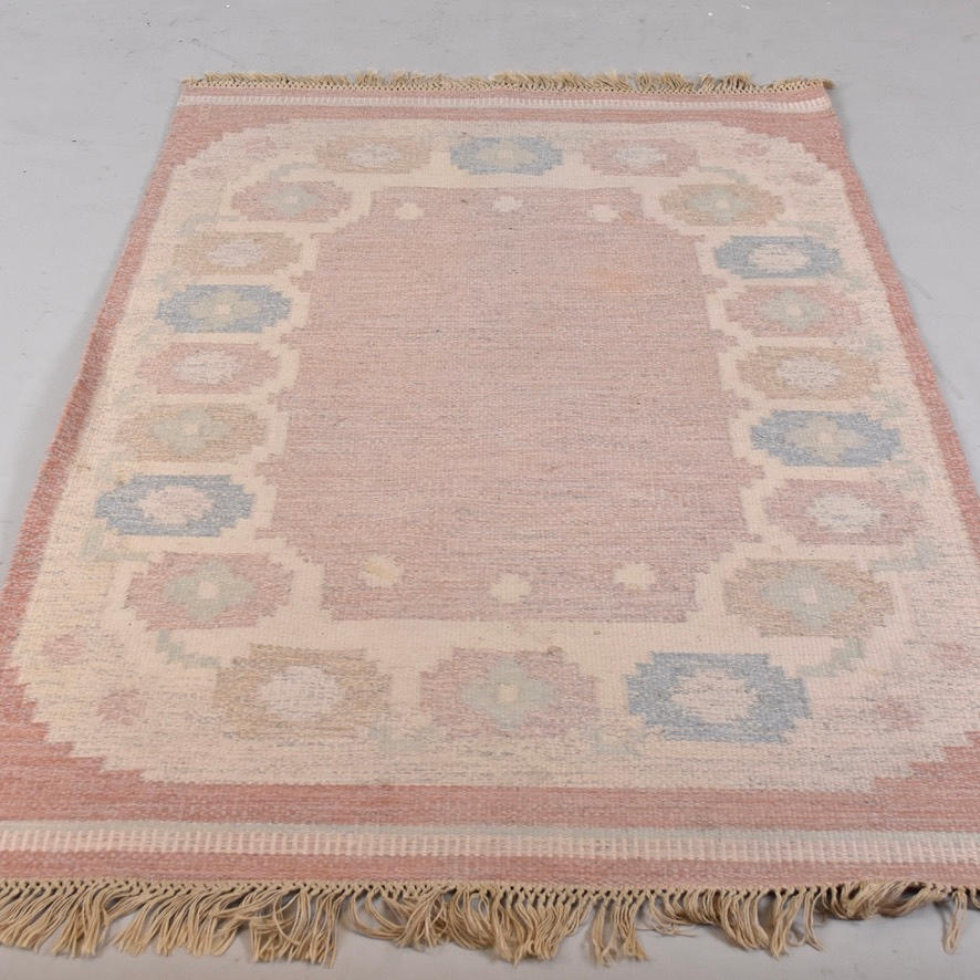 ANNA JOHANNA ÅNGSTRÖM. Carpet, wicker, signed.