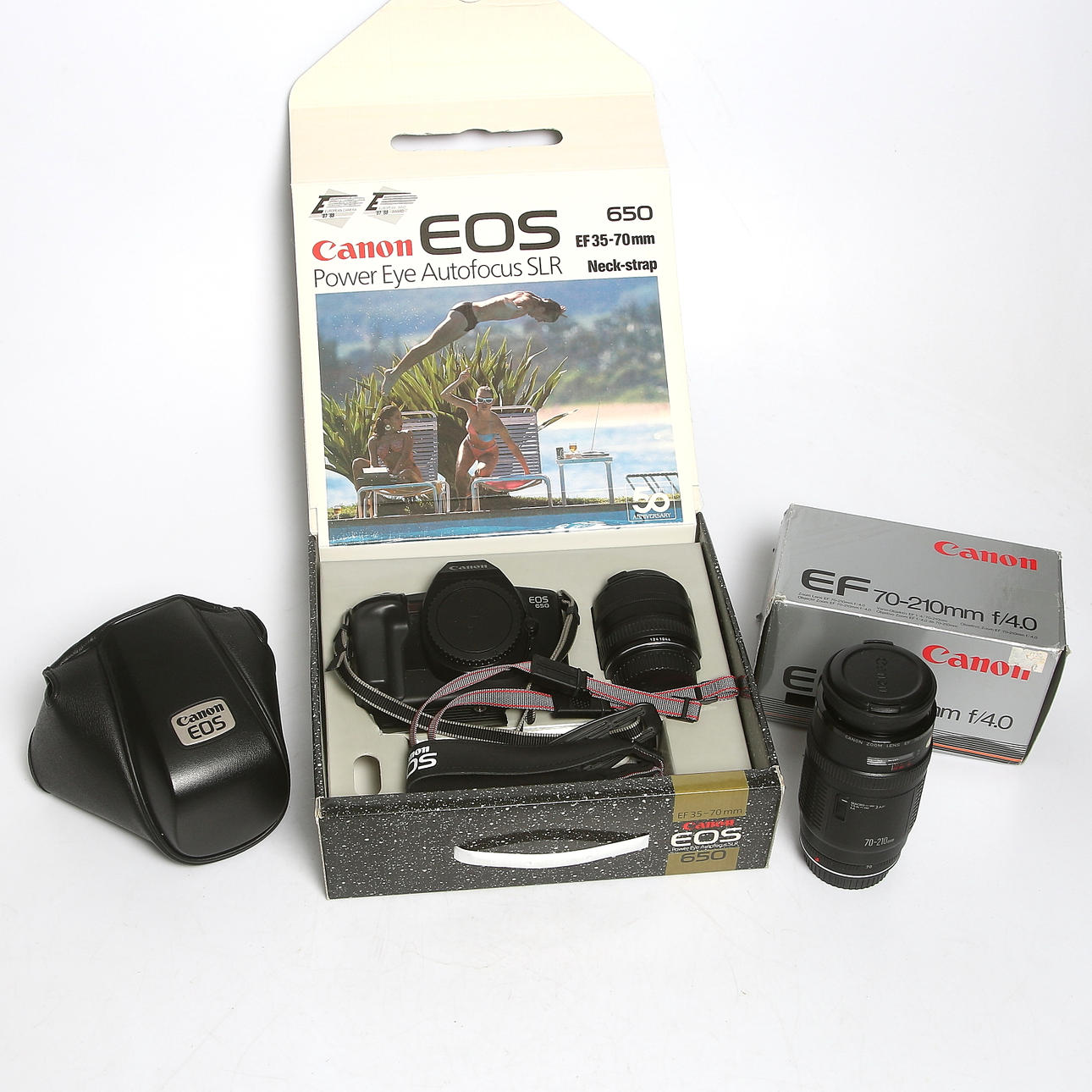 KAMERA, Canon EOS 650 med Canon EF 37-70 mm samt Canon EF 70-210 mm.