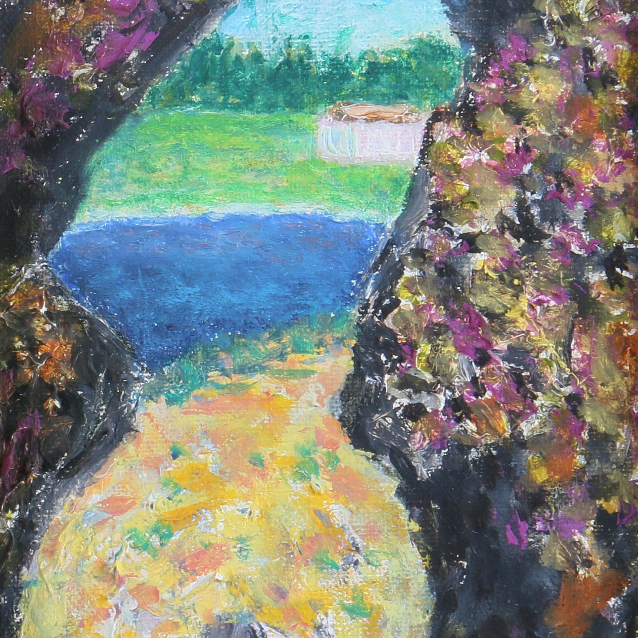 ULLA ARWINGE. Olja på duk, "Raukar", signerad.