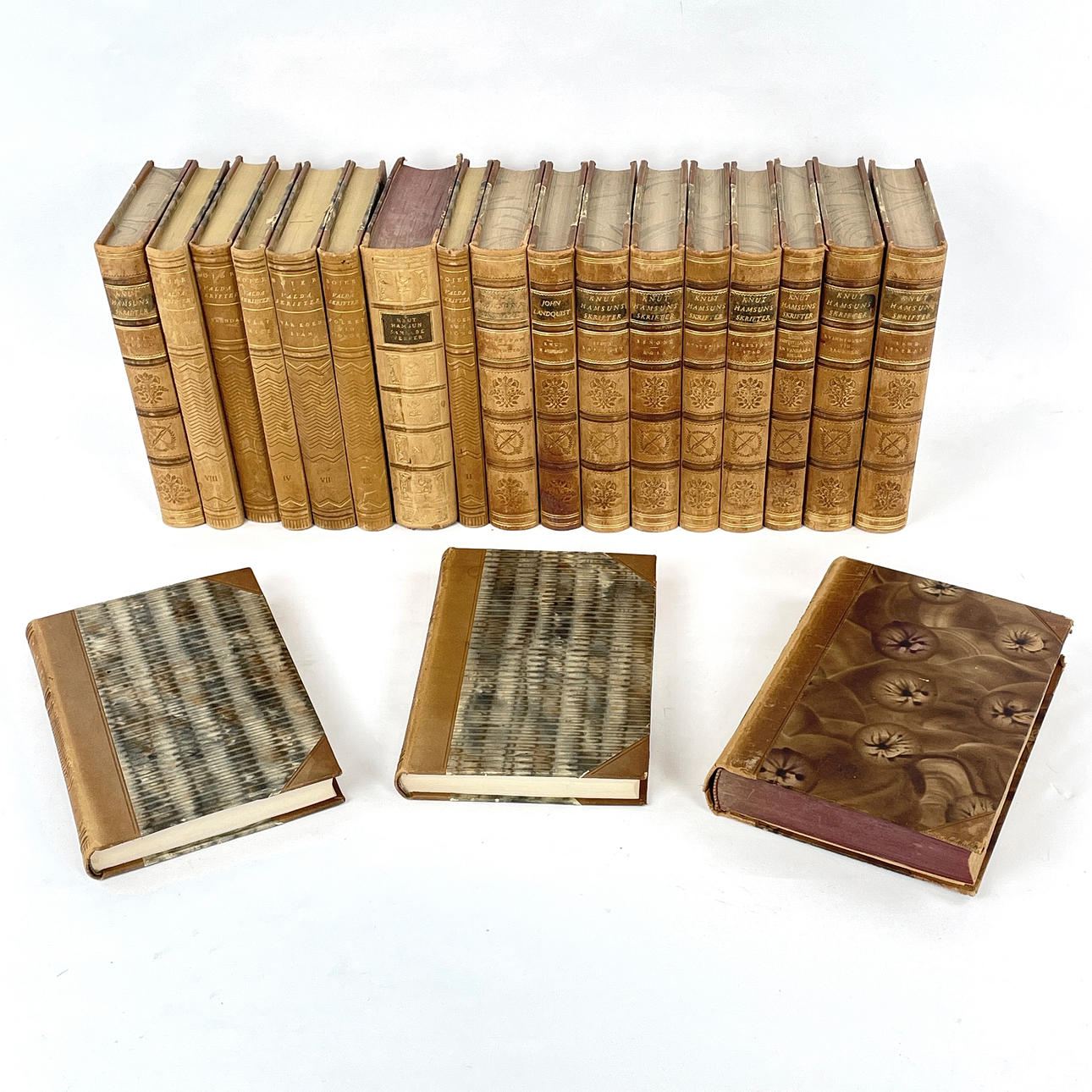 BÖCKER, 20 st. Knut Hamsuns, Johan Bojer, 1918-1931.