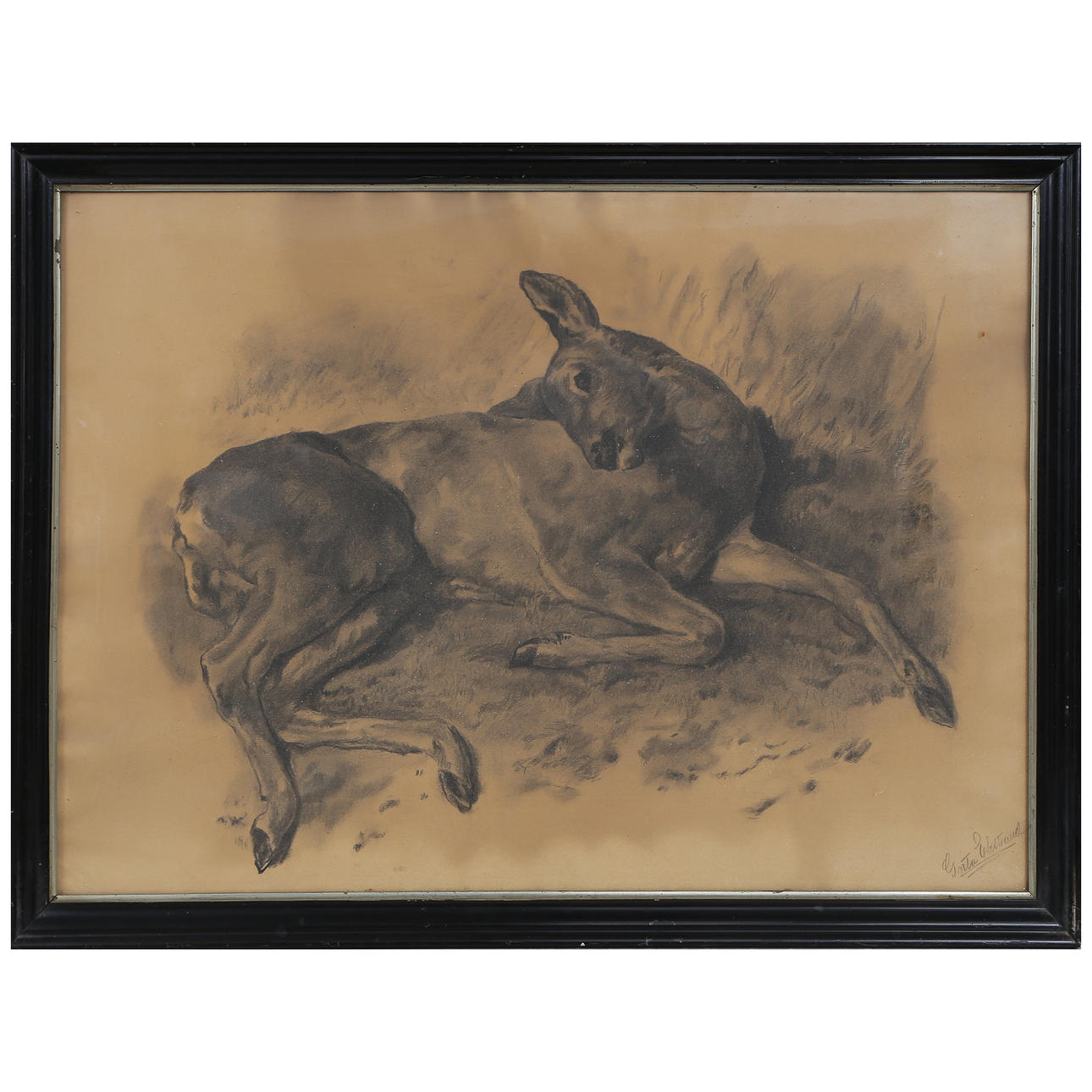 UNIDENTIFIED ARTIST “DEER” SIGNED GRETA EKSTRÖM.