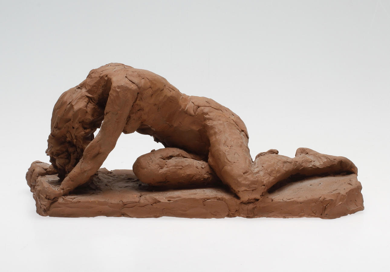 OIDENTIFIERAD KONSTNÄR. Skulptur, lergods, 1900-tal.