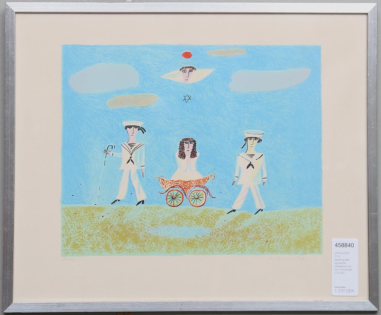 MADELEINE PYK. färglitografier, signerade Madeleine Pyk och numrerade 179/250.