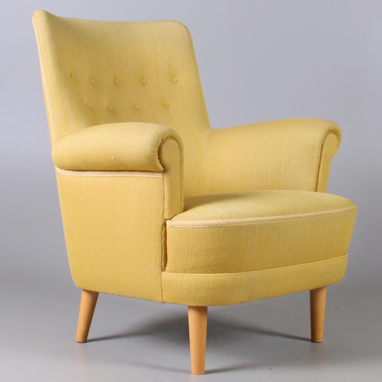 FÅTÖLJ,"Hemmakväll", Carl Malmsten, O.H Sjögren, Tranås, 1900-tal.