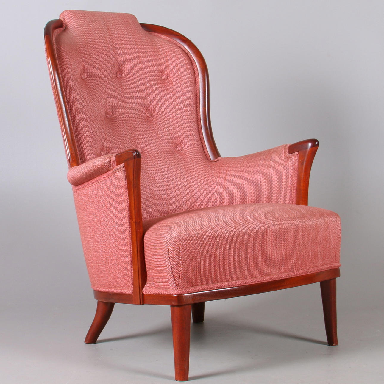 FÅTÖLJ, "Vår fru", Carl Malmsten, O.H Sjögren, Tranås, 1900-tal.