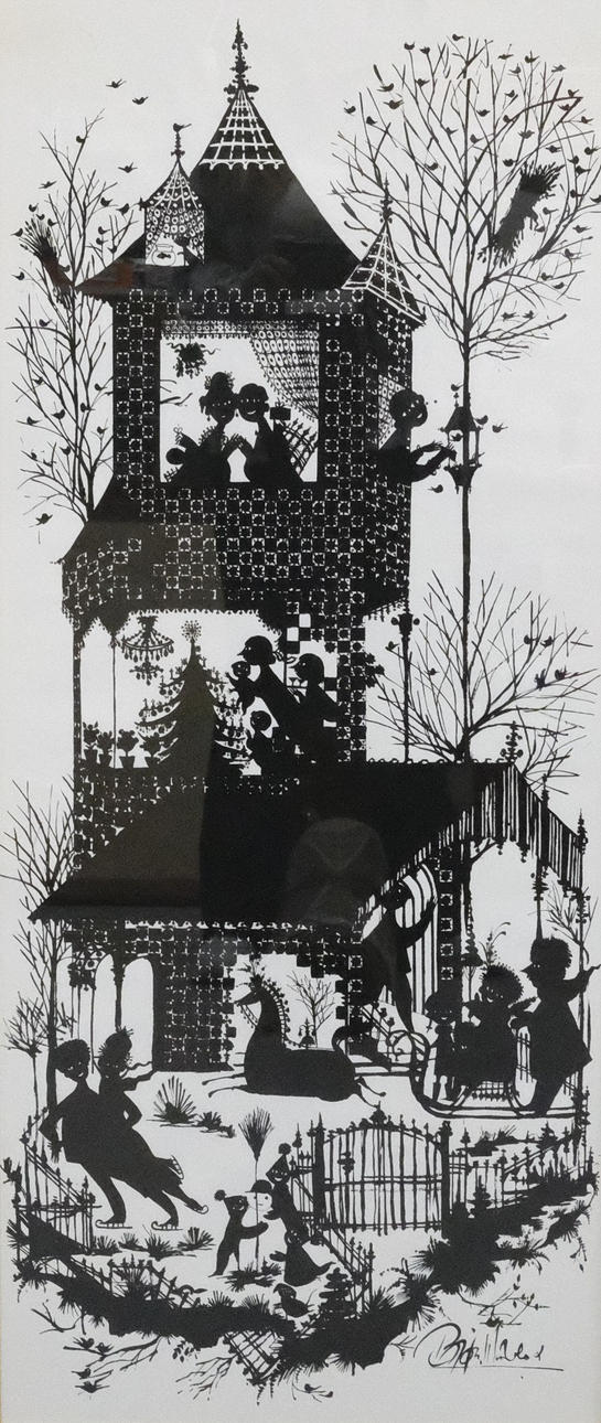 BJÖRN WIINBLAD. “WINTER”, LITHOGRAPHY.