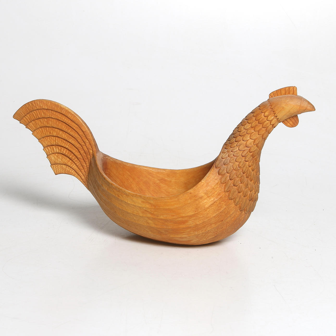 OIDENTIFERAD FORMGIVARE. Ölgås, skuret trä, signerad och daterad 1988.