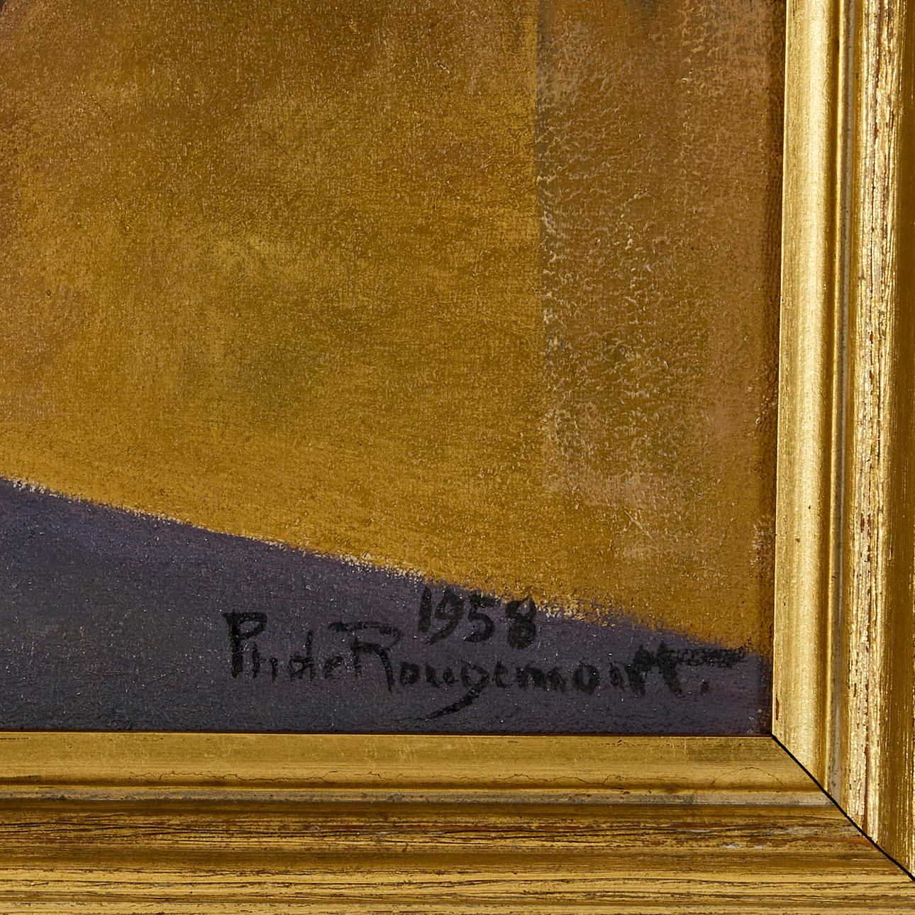 PHILIPPE DE ROUGEMONT. Model in the studio, oil on canvas, signed Ph de ...