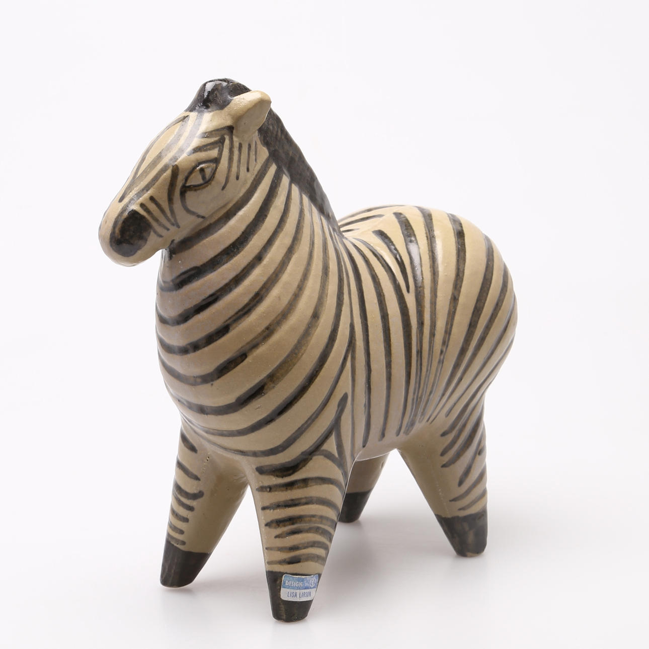 LISA LARSON. Zebra, Stora Zoo, stengods, Lisa Larson, Gustavsberg.